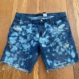 Calvin Klein distressed shorts